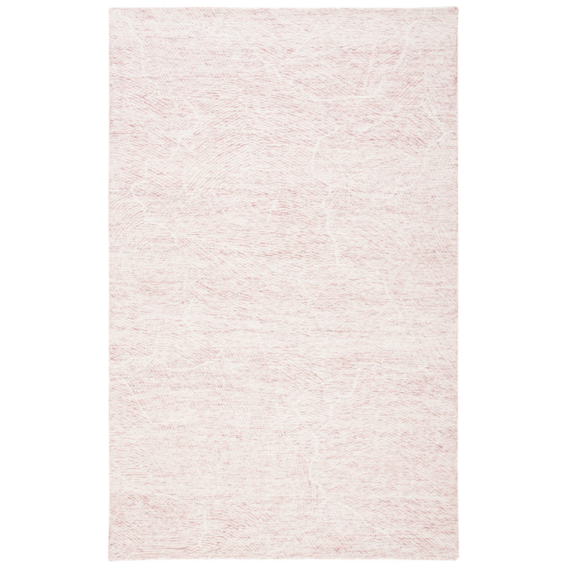 Goin Hand Tufted Indian Wool And Cotton With Latex Solid Color Rug, Rectangle 4' x 6'