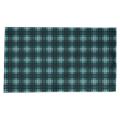 Plaid Cotton Blend Tablecloth