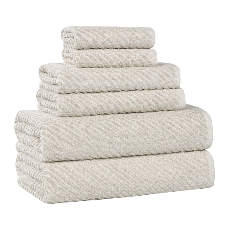 Ensemble de serviettes 6 pièces Amelia, Beige