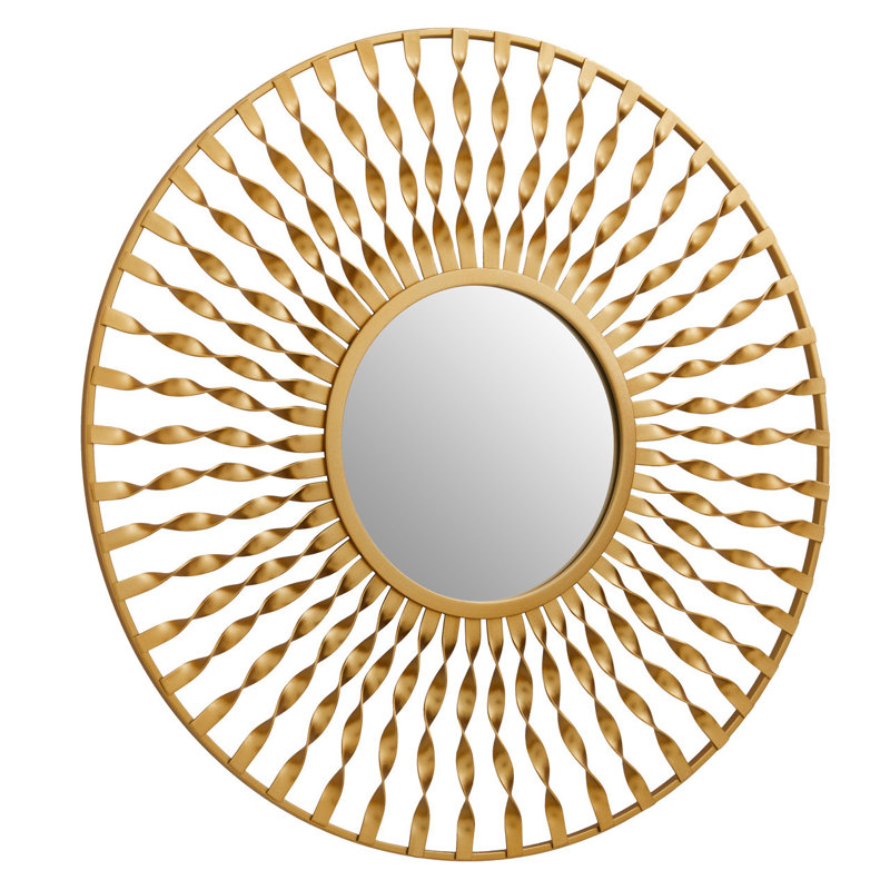 Ninnekah Metal Round Wall Mirror
