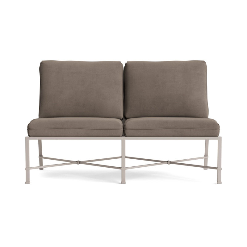 Venetian Outdoor 2 - Seat Loveseat, Dove, Fusion Neptune