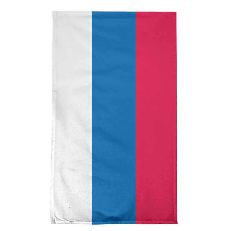 Serviette de thé basket Philadelphia, Blanc / Bleu / Rouge, Coton