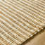 Tapis rayé en fibres naturelles brun clair / blanc Berthalee-86775904