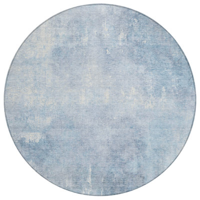 Machine Washable Indoor/Outdoor Xhevrie Sky Rug