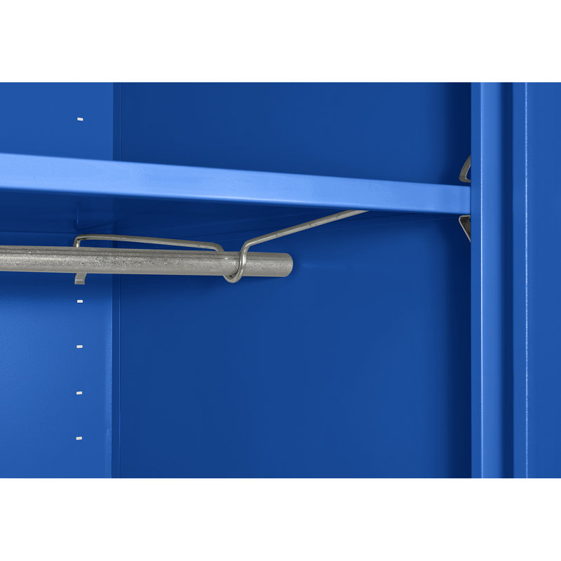 Armoire de rangement garde-robe, H 72 po x l 46 po x P 24 po, Bleu