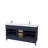 Rooh 60'' Double Bathroom Vanity with White Quartz Top-101808839-101808838