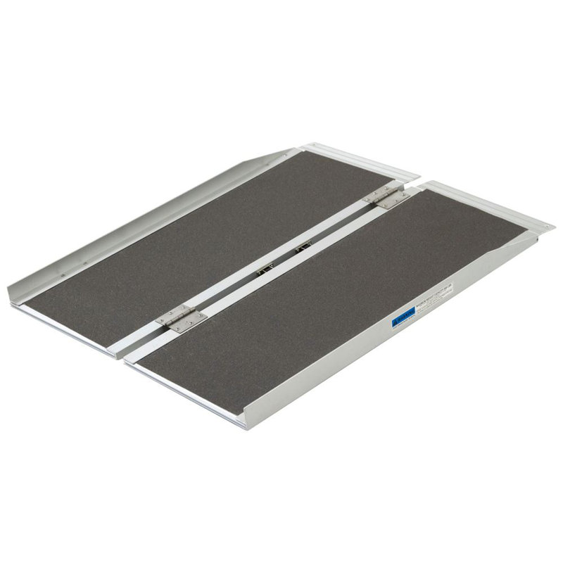 Folding Mobility Wheelchair Scooter Ramp Portable Aluminum, 24" H x 30" W x 24" D
