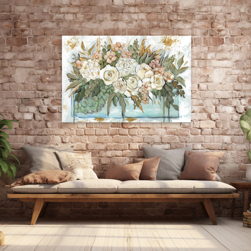 Boîte de fleurs, art floral abstrait contemporain, H 40 po x l 60 po
