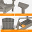Ensemble de 2 chaises Adirondack Bucareli en PEHD, design ergonomique, résistantes aux intempéries, pour terrasse, jardin ou patio.-1000453410