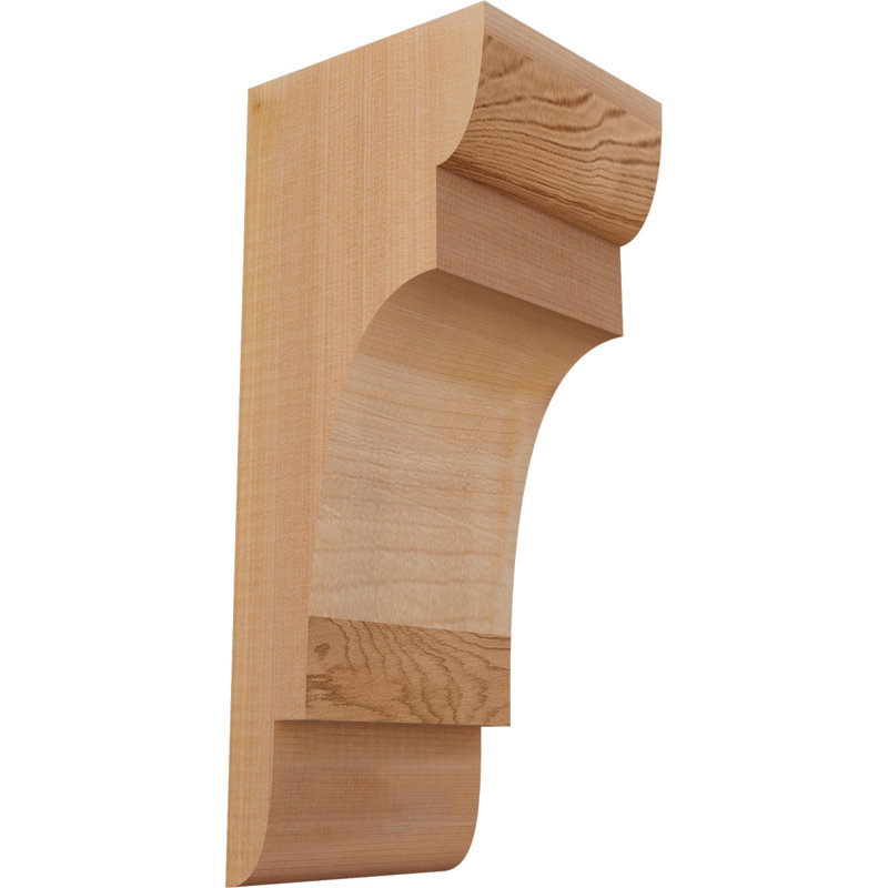 New Brighton Corbel, H 14 po x l 5,5 po x P 6 po, Cèdre rouge, Lisse