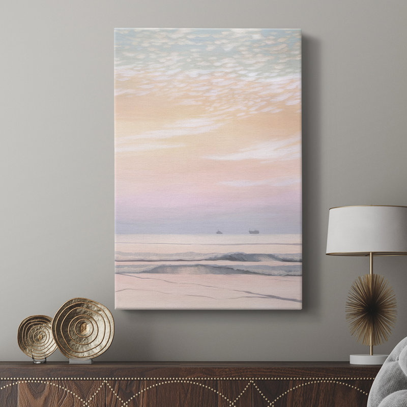 Crystal Shores II -Custom Wrapped Gallery Cavas, H 18 po x l 12 po
