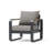 Andes 7-Piece Outdoor Patio Fire Seating Set - Olefin Charcoal-123296106