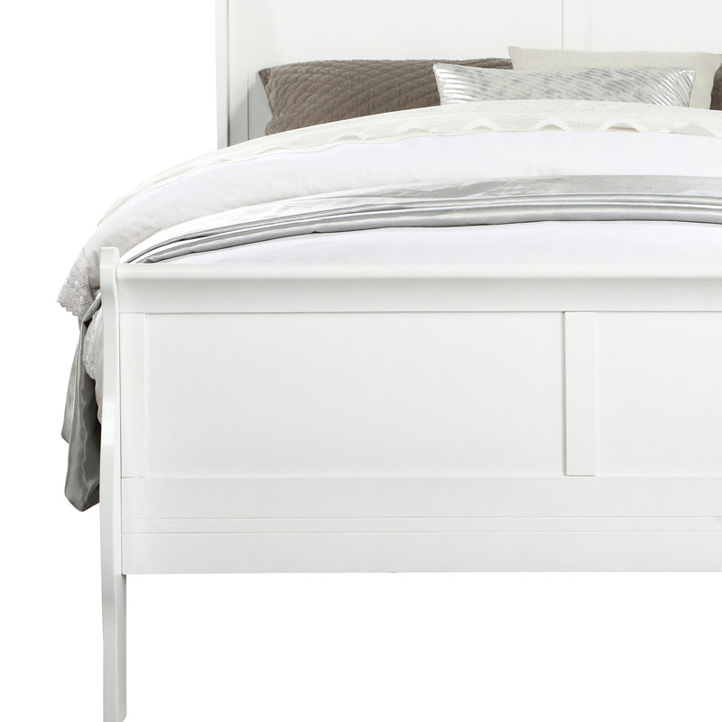 Lit simple blanc - respire la classe avec un tiroir de rangement pratique et une structure en bois avec compartiment en bois massif
