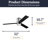 Espy 52" Ceiling Fan with LED Lights & Remote-21887269
