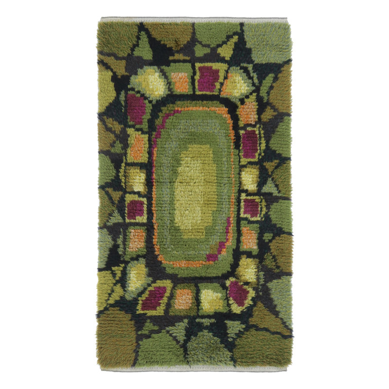 Vintage One-of-a-Kind 2'8" X 5'2" Hand Knotted Area Rug