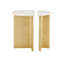 Doublet Marble End Table