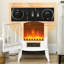 Arianie Marlow Home Co. 39cm W White Electric Fireplace with 6824 BTU