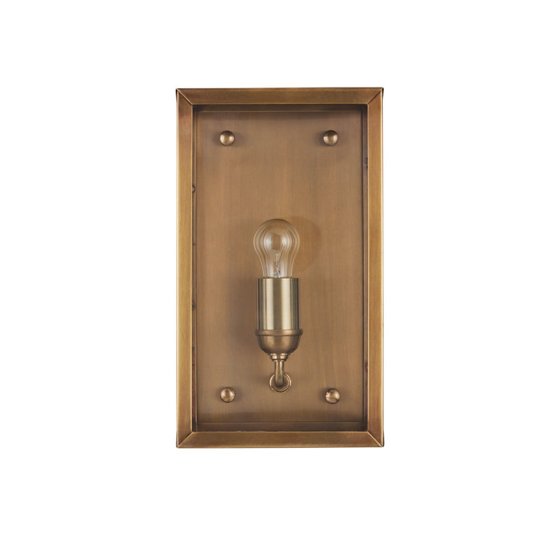 Royster Outdoor Wall Sconce, Antique Brass