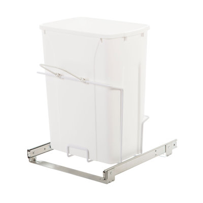 Plastic Open Pull Out Trash Can - 0.75 Gallons