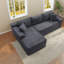 Canapé modulaire en velours côtelé 106,3 pouces Compression Cloud