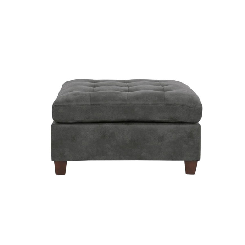 Repose-pieds Lasarohhi, Similicuir gris antique