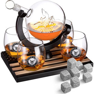 Glass 5 - Piece Wine Decanter Set