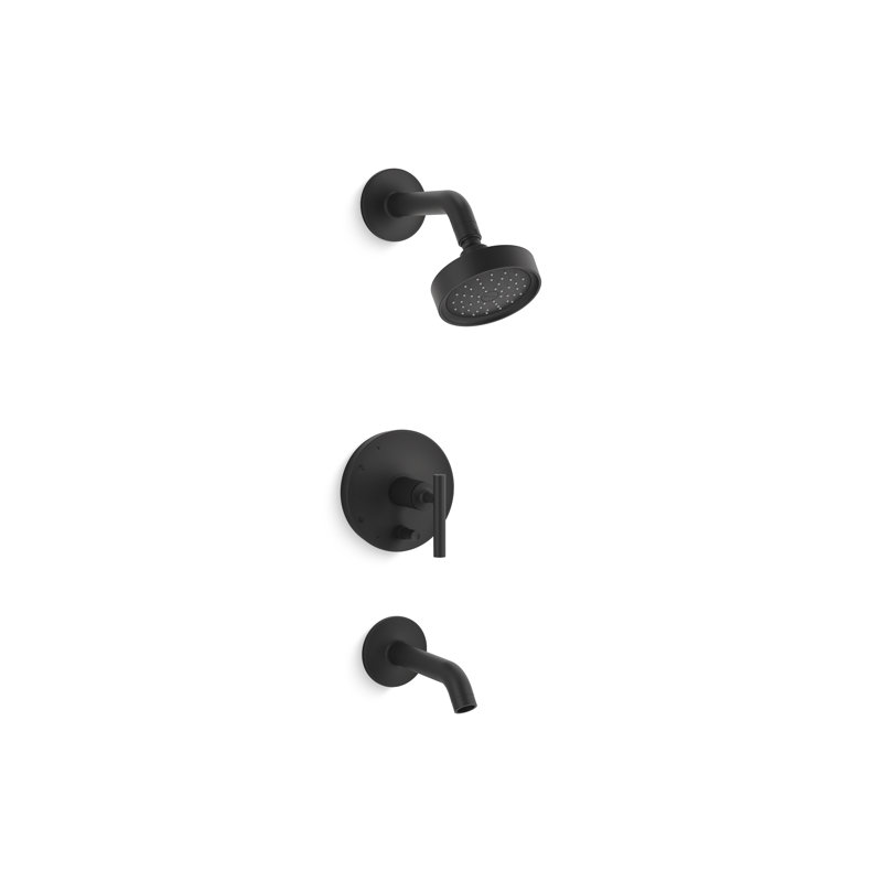 Purist Tub and Shower Faucet, Lever, Vibrant Polished Nickel
