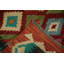 Tapis colorant multicolore à motif de teinture kilim 3x5 pour Eclectic Home