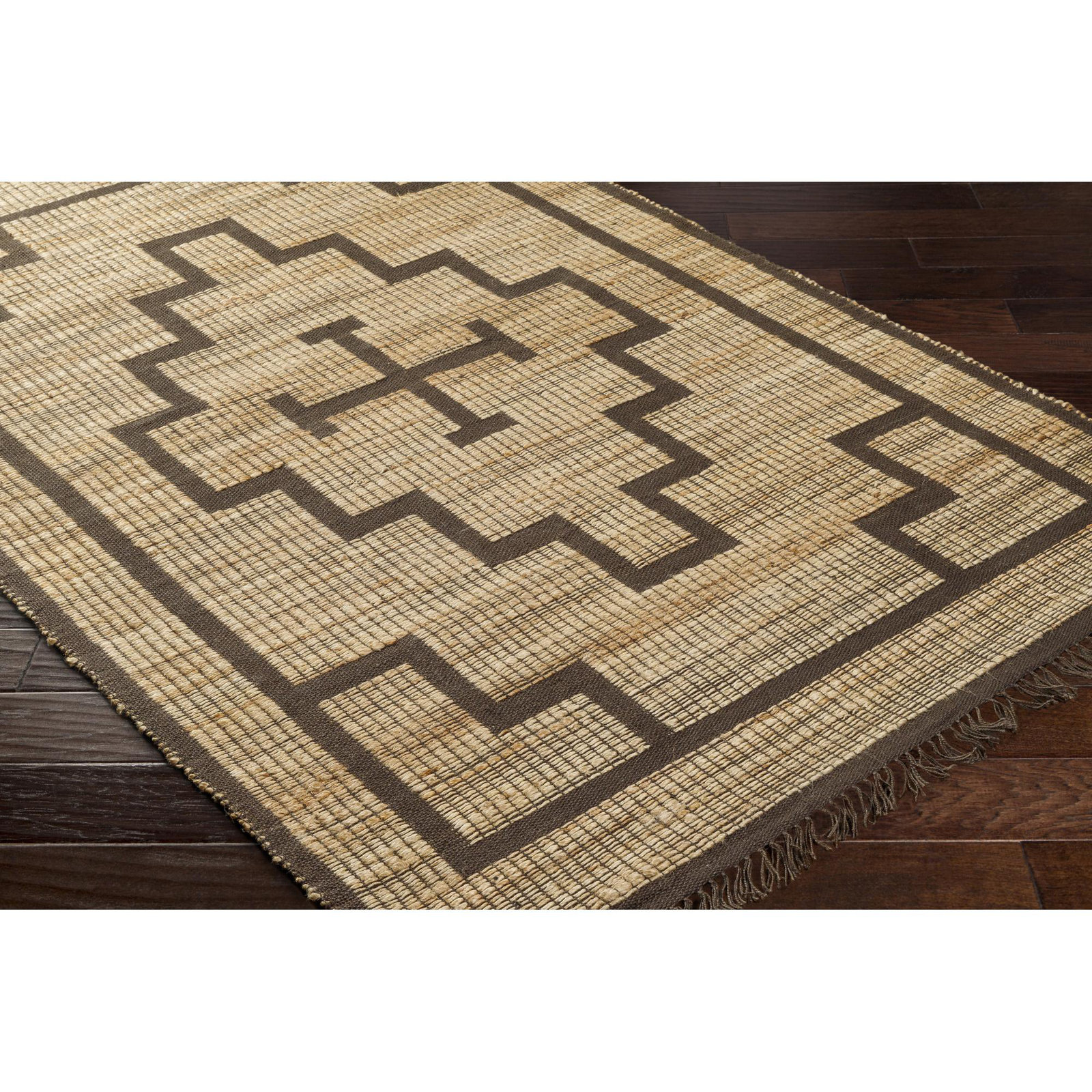 Edelia Handmade Jute / Sisal Brown Rug, Rectangle 2'3" x 3'9"