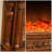 Walnut Solid Wood Electric Fireplace