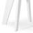 Outdoor Round 18" End Table, White-271292867