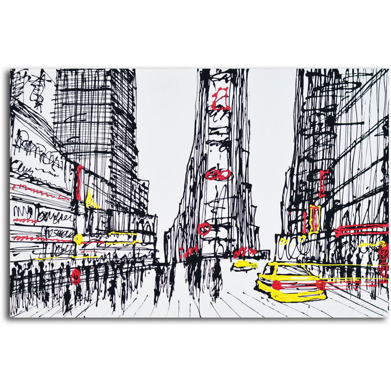 «A City in Motion», peinture sur toile
