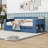 Wood Daybed with Removable Desk, Storage Drawers and Shelves-898254806-898254802