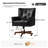 Meroy Transitional Simple Assemble 360° Swivel Tilting Office Chair with Solid Wood Legs-1455413678