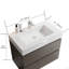 Meuble-lavabo mural de 30 po avec lavabo, grand meuble-lavabo flottant mural avec rangement, lavabo une pièce blanc sans drain ni robinet, pré-assemblé-1935753064