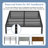 Base E 14 Inch Heavy Duty Platform Bed Frame with Stengthen Steel Metal Slats-52601853-56795985