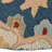 Akain Hand Tufted Wool Eco-Friendly Area Rugs - Square, Blue Color, Floral Modern Design, High Pile Thick Handmade Anti Skid Area Rugs for Living Room, Bed Room-1281051038-1276317442