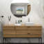 Lavabo vasque carré en céramique blanche 15,81 po x 15,81 po - Teinture, design contemporain pour la maison, le bureau, blanc moderne, lisse, restaurant, bâtiment