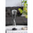 4.5X4.5X15.5" Triangular Shape Hourglass, 90 Minutes, Black Sand