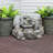 Florin Weather-Resistant Rocky Waterfall Outdoor Water Fountain with Lights