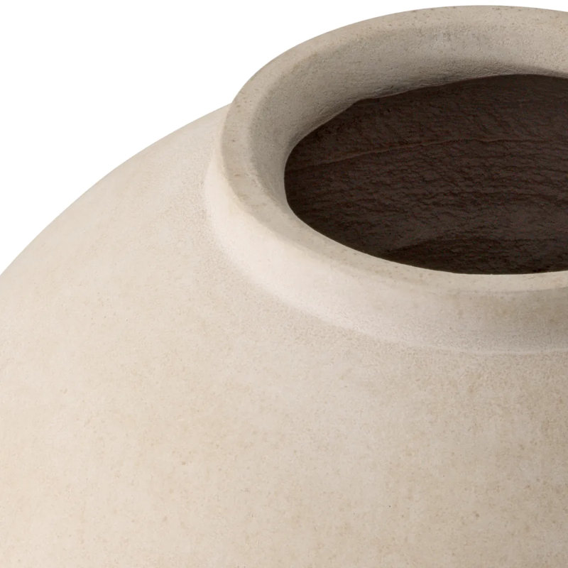 Moon Jar Handcrafted Earthenware Table Vase