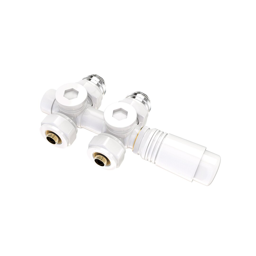 EMKE HeizkÃ¶rperthermostat Multiblock-Set - Anschlussarmatur mit Thermostat fÃ¼r HeizkÃ¶rper und Handtuchtrockner, Heizu...