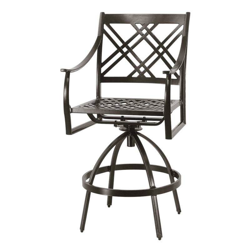 Edge Swivel Balcony Stool, Midnight Gold, 31.5"