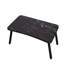 Table pliante InterGo, bureau d'ordinateur portable portable, plateau de table de lit et support d'ordinateur en marbre noir