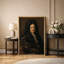 17e siècle, œuvre de Philosophile, photos de portrait d'intellectuel classique, impression sur toile encadrée-123634453-123634450