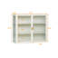 Armoire murale moderne à deux portes avec rangement à trois niveaux, buffet moderne et armoire d'appoint-104406183