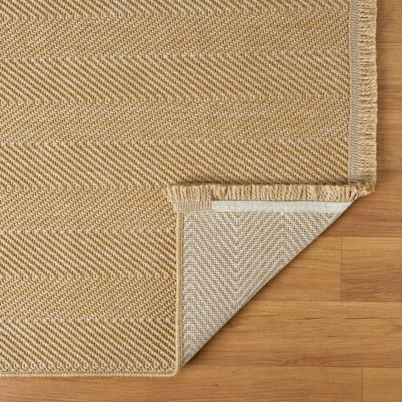 Modern Farmhouse Zigzag Area Rug, Rectangle 5' x 7'
