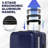 Luggage,with front opening,TSA approved lock,hardshell suitcase,Blue