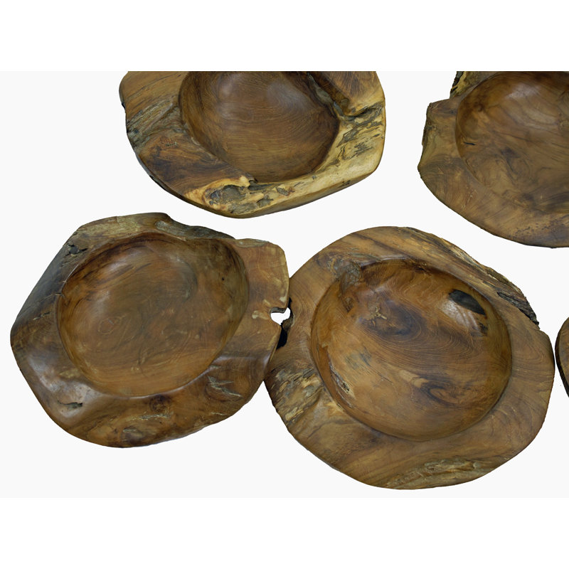Solid Wood Decorative Bowl