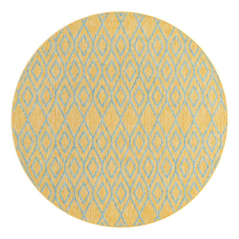 Jill Zarin Turks and Caicos Indoor/Outdoor Rug, Round 6'7"